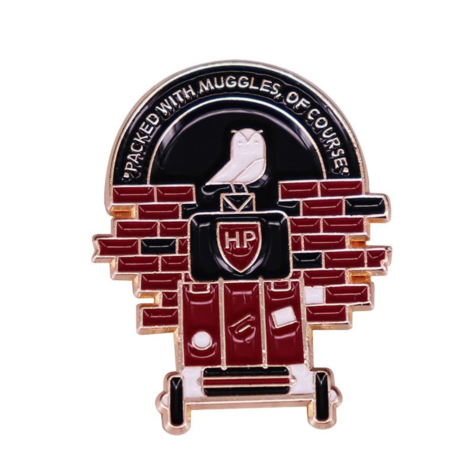 Packed With Muggles Train Station Harry Potter Enamel Pins 208-8 17$